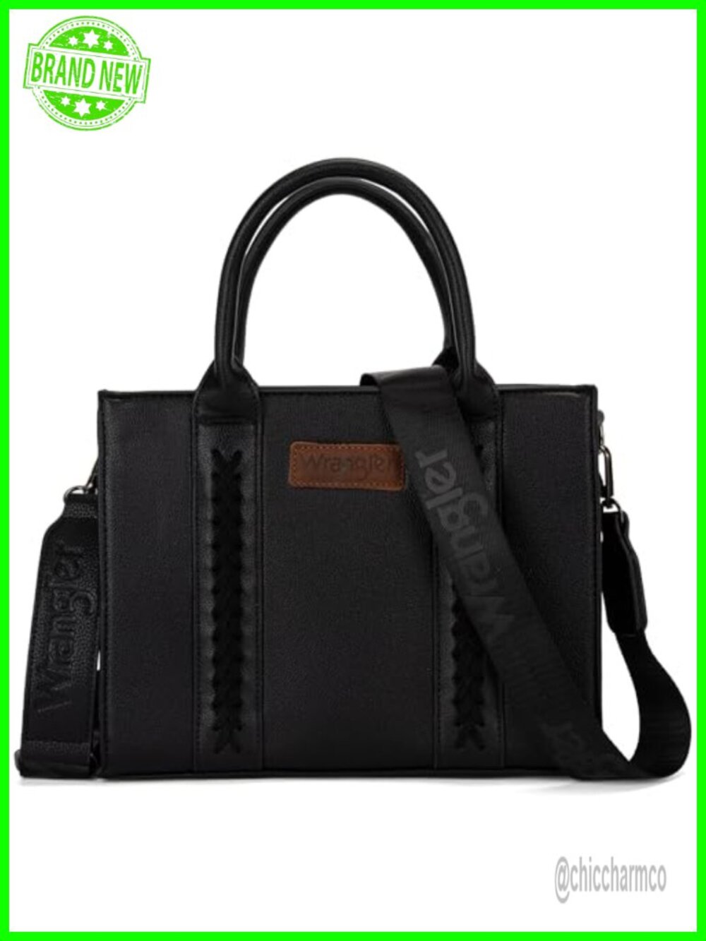 Wrangler Tote Bag for Women Satchel Handbag Top-handle Purse with Strap